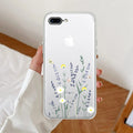 Floral Bush Transparent Silicon Case For iPhone 7 Plus / iPhone 8 Plus