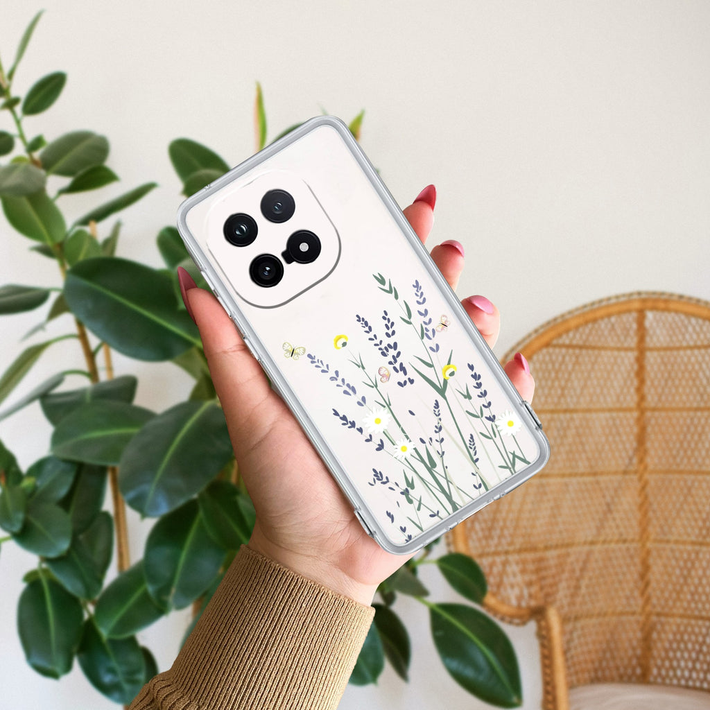 Floral Bush Transparent Silicon Case For iQOO - ShopOnCliQ