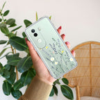 Floral Bush Transparent Silicon Case For Vivo V25