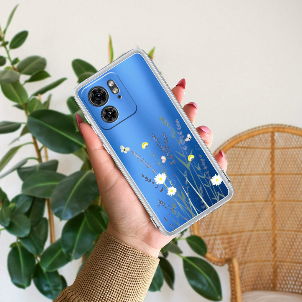 Floral Bush Anti Yellow Case For Motorola Edge 40 5G