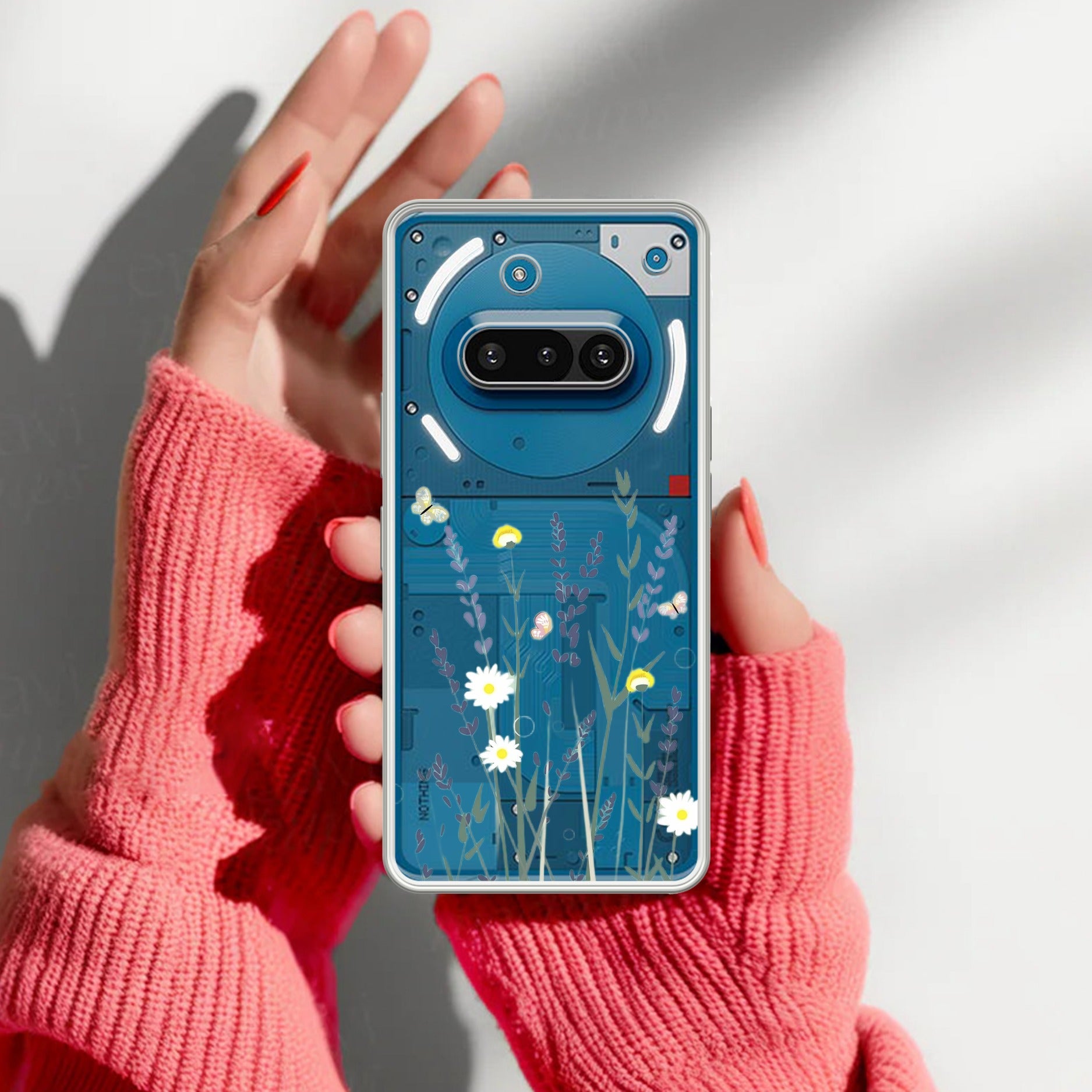 Floral Bush Transparent Silicon Case For Nothing Phone 3A 5G