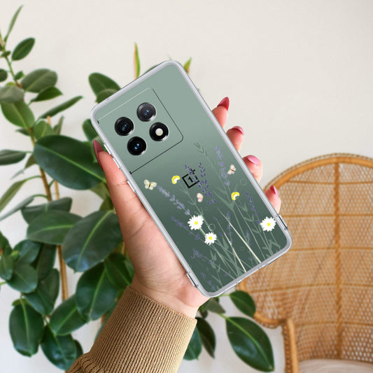 Floral Bush Transparent Silicon Case For OnePlus