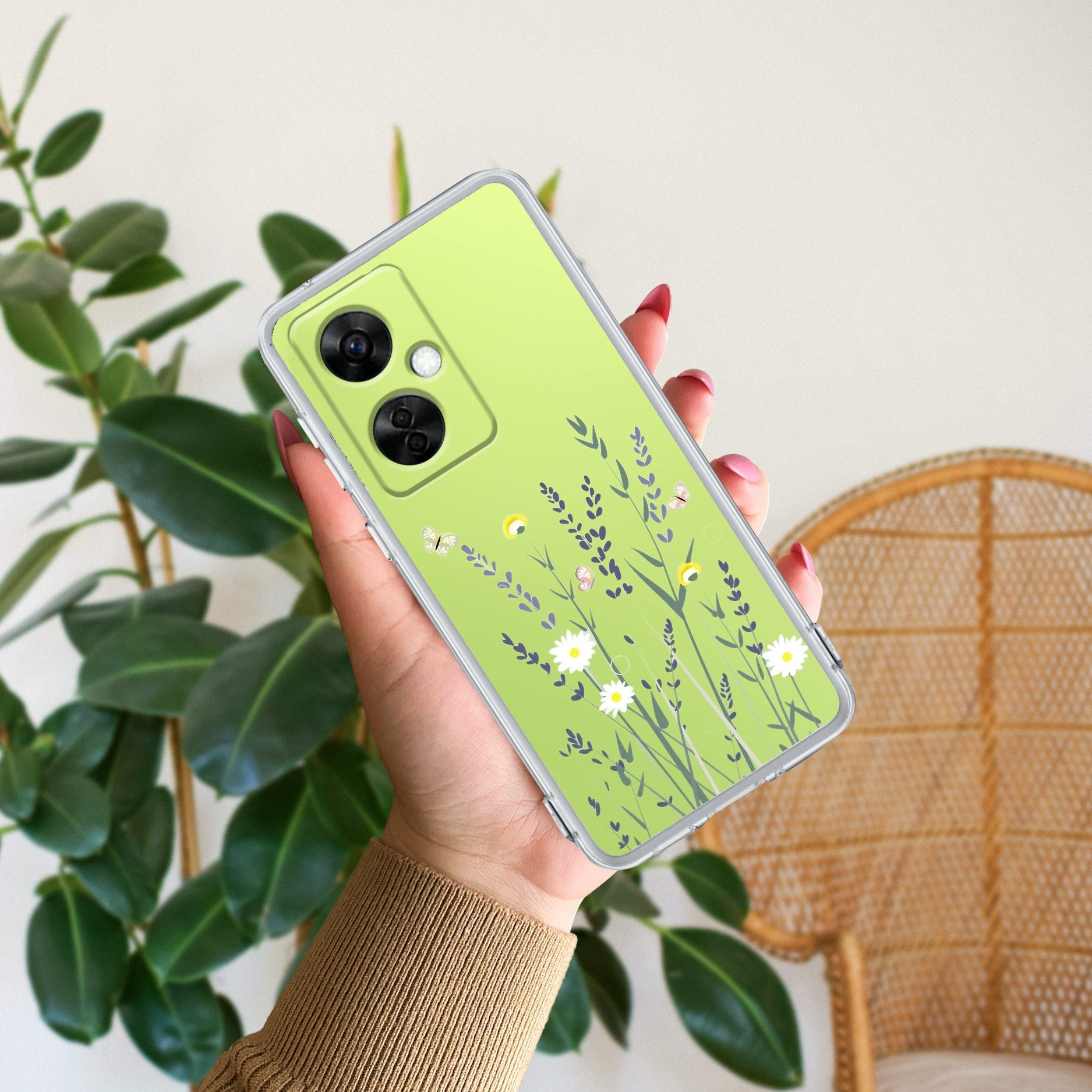 Floral Bush Anti Yellow Case For OnePlus Nord CE 3 5G