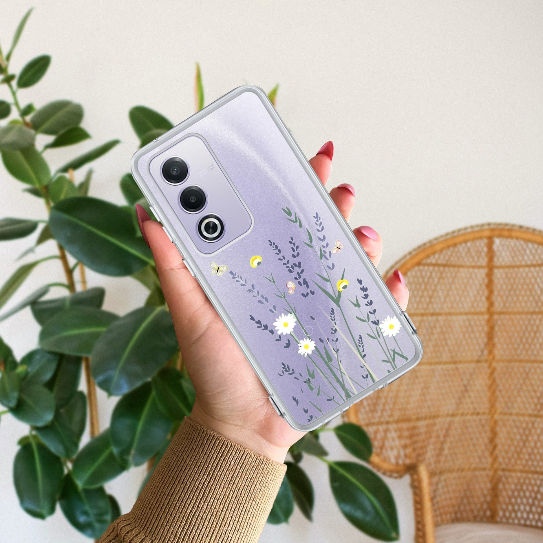 Floral Bush Anti Yellow Case For Oppo A3 Pro 5G