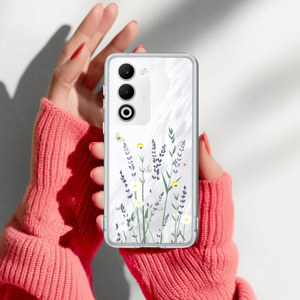 Floral Bush Transparent Silicon Case For Oppo