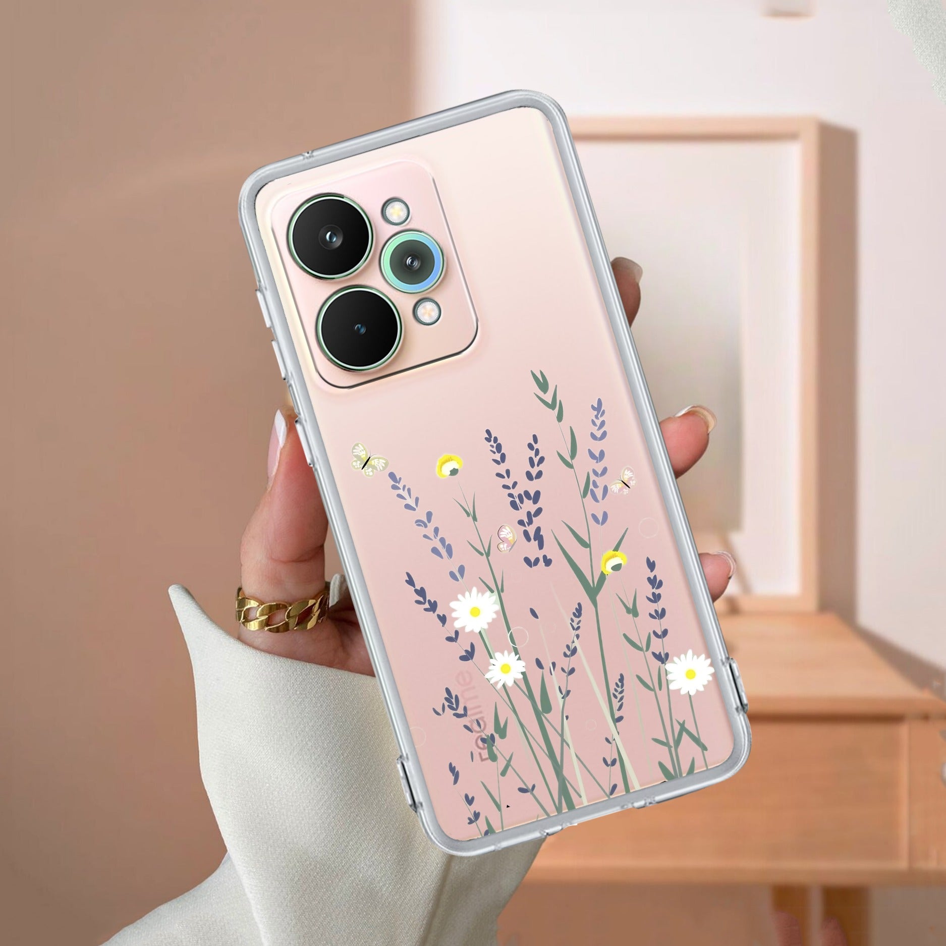 Floral Bush Anti Yellow Case For Realme 15 Pro 5G