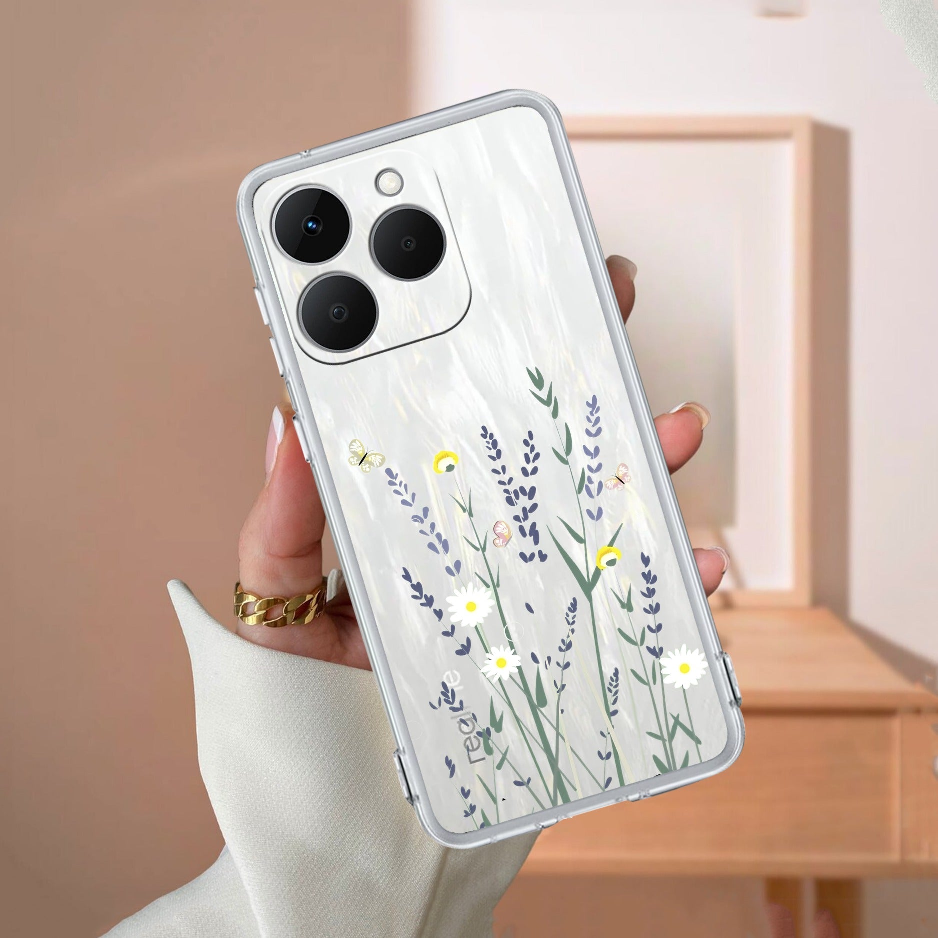 Floral Bush Anti Yellow Case For Realme 15T 5G