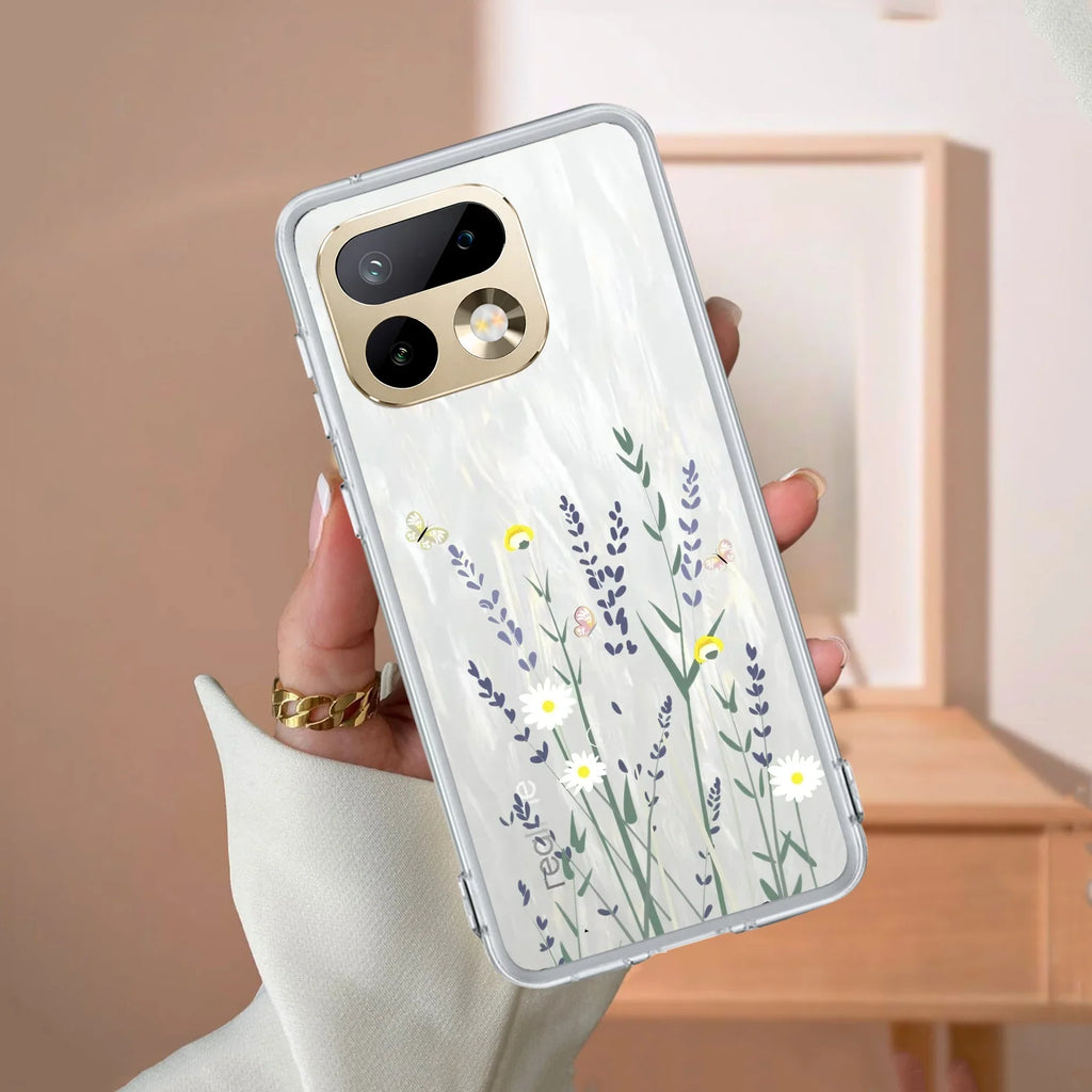 Floral Bush Transparent Silicon Case For Realme 8 4G / Realme 8 Pro