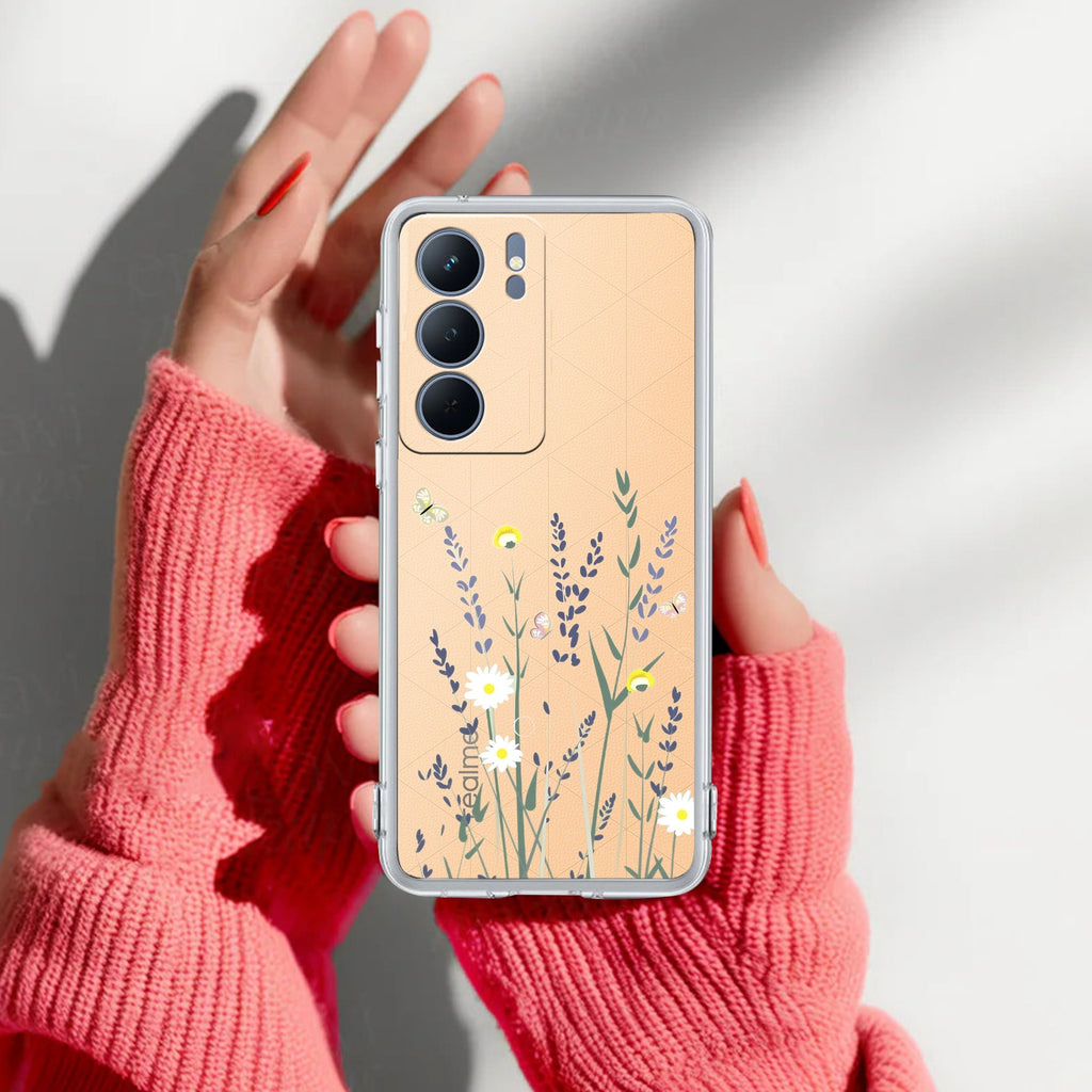 Floral Bush Anti Yelllow Case For Realme P3 Lite 5G