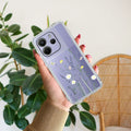 Floral Bush Transparent Silicon Case For Redmi 10 Prime