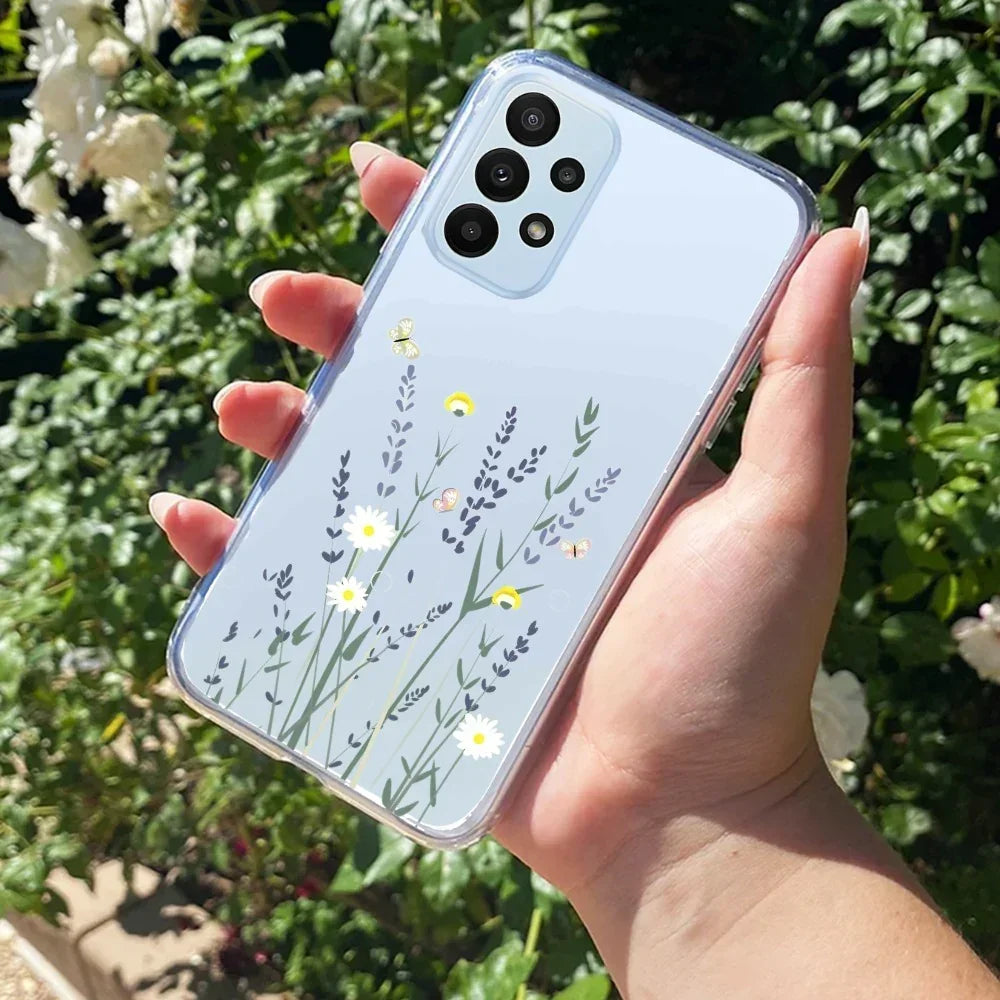 Floral Bush Anti Yellow Case For Samsung Galaxy A73