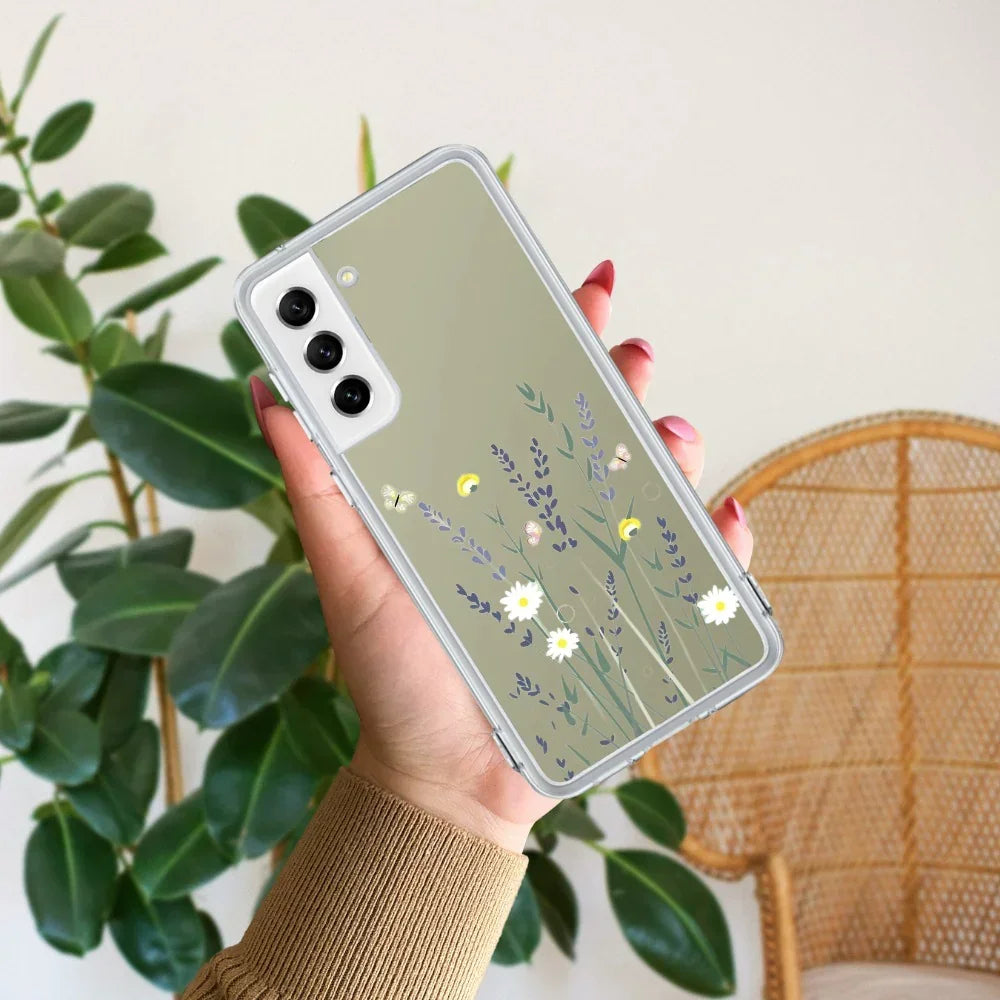 Floral Bush Anti Yellow Case For Samsung Galaxy S22 5G