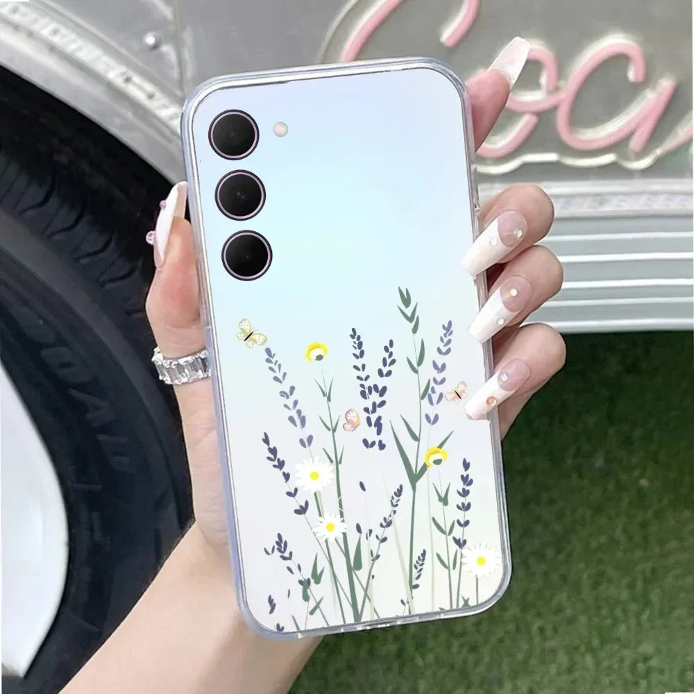 Floral Bush Transparent Silicon Case For Samsung Galaxy A23 5G