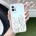 Floral Bush Transparent Silicon Case For Vivo T1 5G