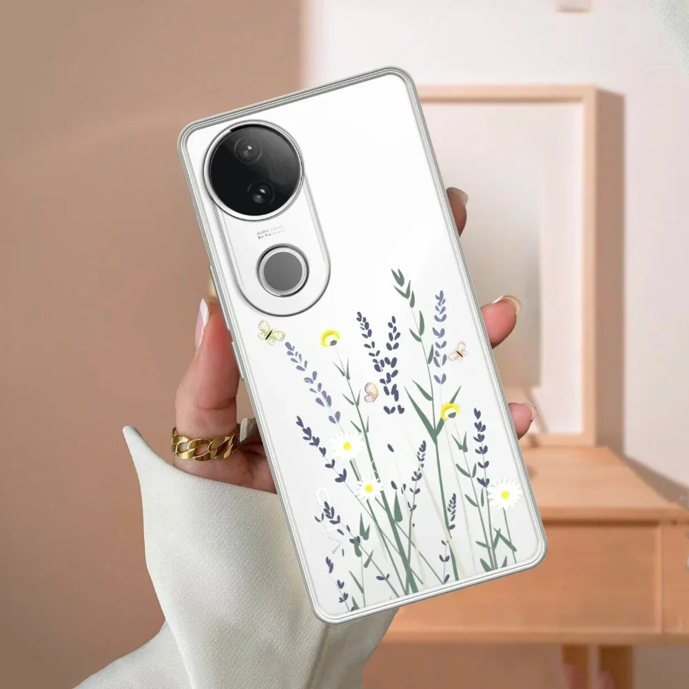 Floral Bush Transparent Silicon Case For Vivo Y18 / Y18i