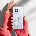 Floral Bush Transparent Silicon Case For Vivo X90 Pro 5G
