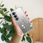Floral Bush Transparent Silicon Case For Vivo V21 5G