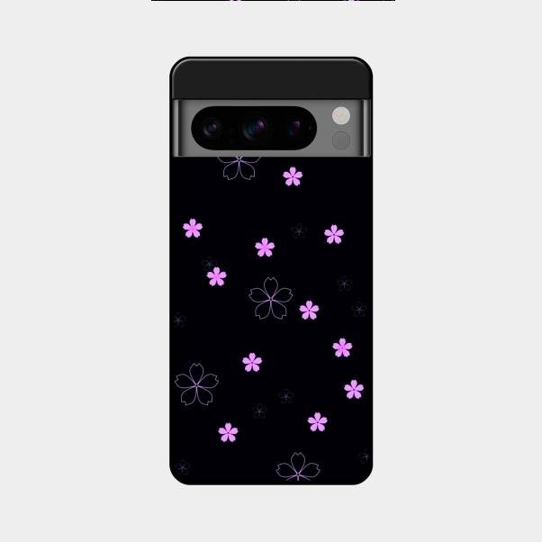 Floral Night Glass Case Cover For Google Pixel 8 Pro 5G
