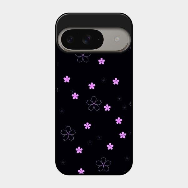 Floral Night Glass Case Cover For Google Pixel 9 5G