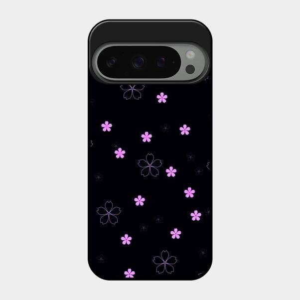Floral Night Glass Case Cover For Google Pixel 9 Pro 5G