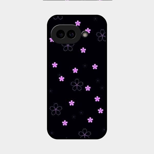 Floral Night Glass Case Cover For Google Pixel 9A 5G