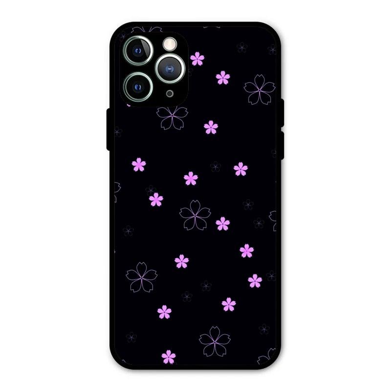 Floral Night Glass Case Cover For iPhone 11 Pro Max