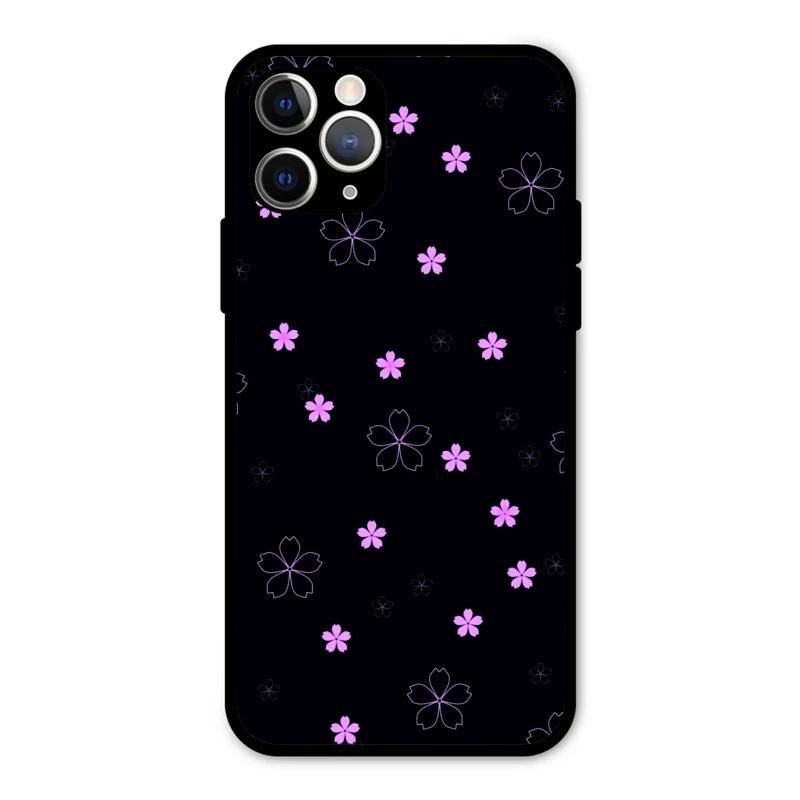 Floral Night Glass Case Cover For iPhone 11 Pro