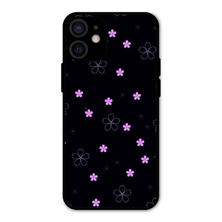 Floral Night Glass Case Cover For iPhone 12 mini