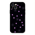 Floral Night Glass Case Cover For iPhone 13