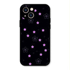 Floral Night Glass Case Cover For iPhone 13