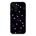 Floral Night Glass Case Cover For iPhone 15