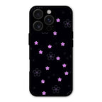 Floral Night Glass Case Cover For iPhone 16 Pro