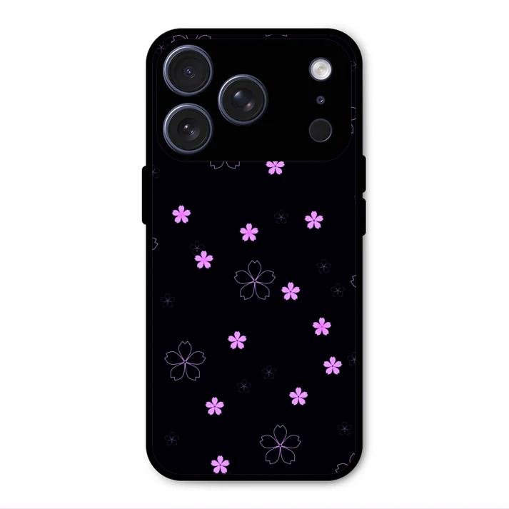 Floral Night Glass Case Cover For iPhone 17 Pro