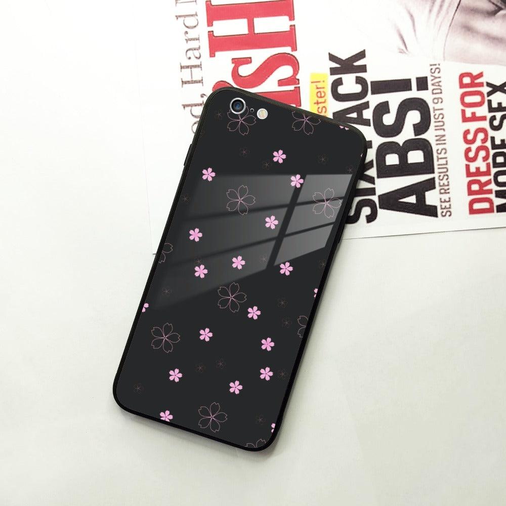 Floral Night Glass Case Cover For iPhone - ShopOnCliQ