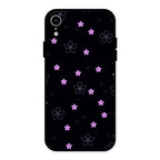 Floral Night Glass Case Cover For iPhone XR