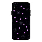 Floral Night Glass Case Cover For iPhone XS