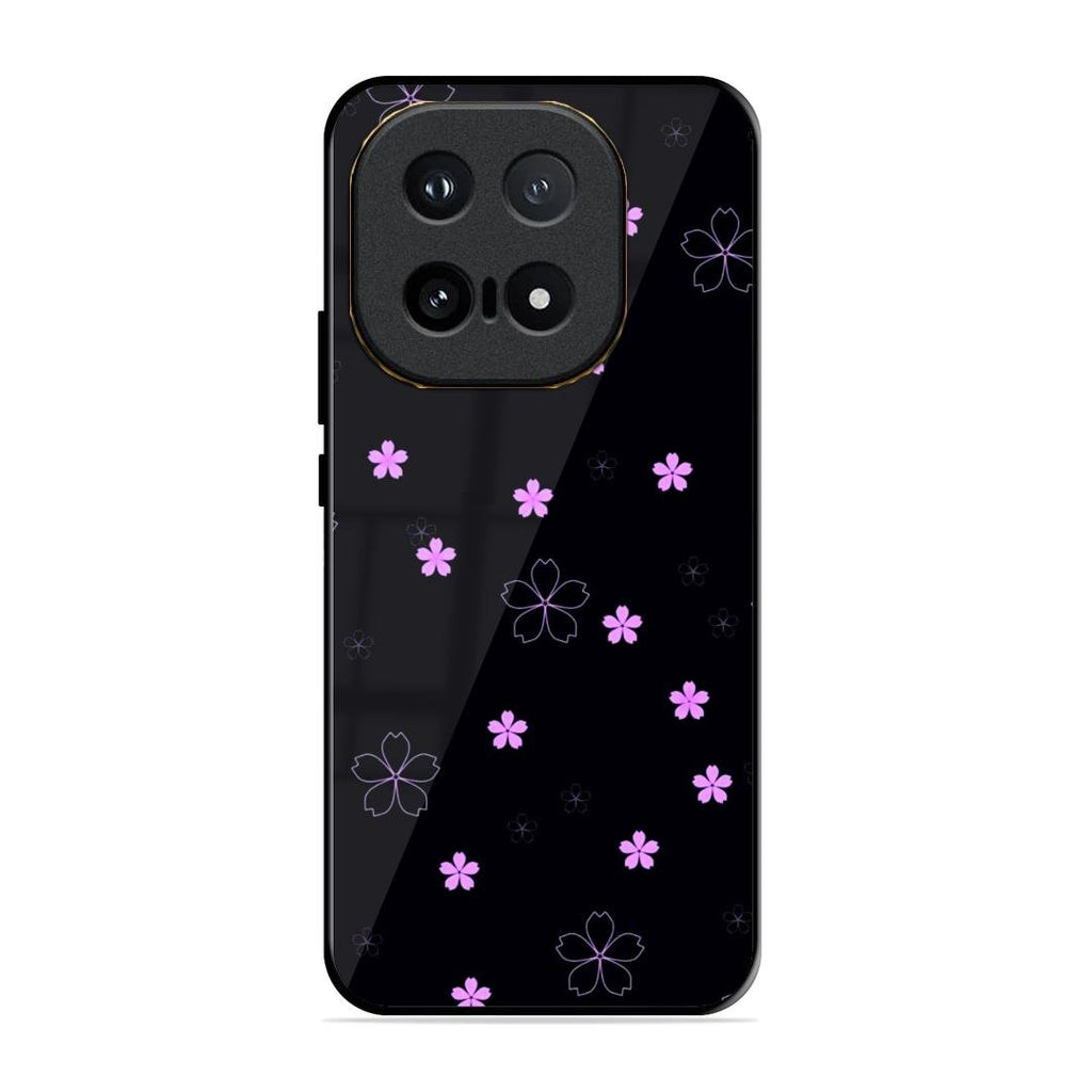 Floral Night Glass Case Cover For iQOO 15 5G