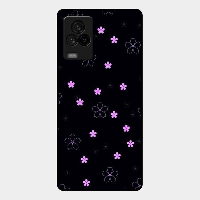 Floral Night Glass Case Cover For Iqoo 7 Legend 5G