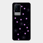 Floral Night Glass Case Cover For Iqoo 9 5G