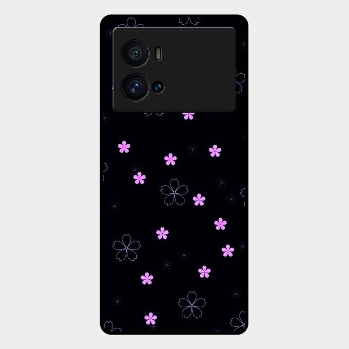 Floral Night Glass Case Cover For Iqoo 9 Pro 5G