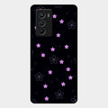 Floral Night Glass Case Cover For Iqoo 9 Se 5G