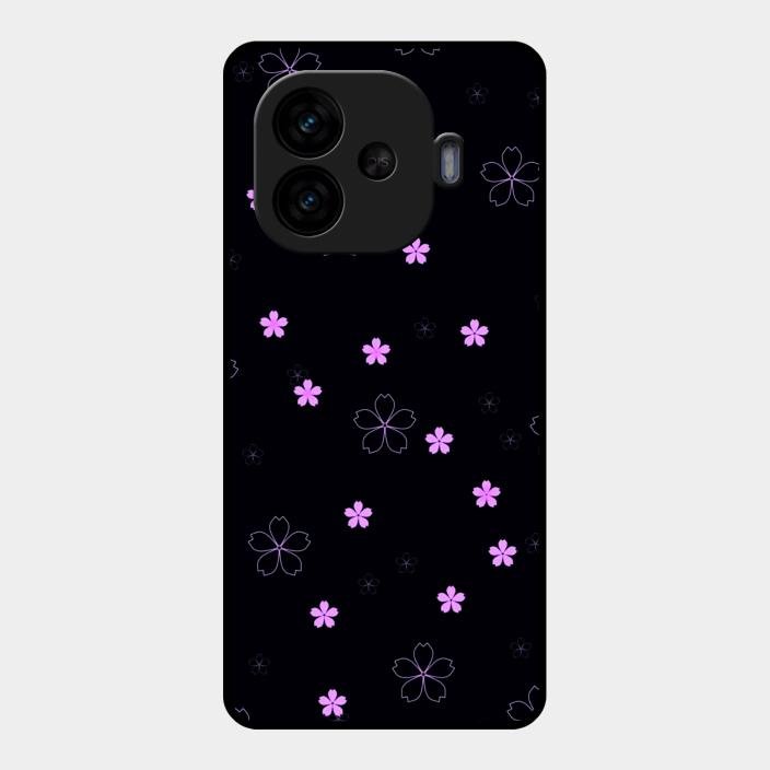 Floral Night Glass Case Cover For Iqoo Neo 10R 5G