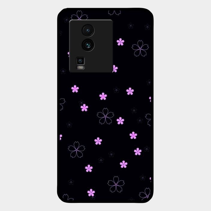 Floral Night Glass Case Cover For Iqoo Neo 7 Pro 5G