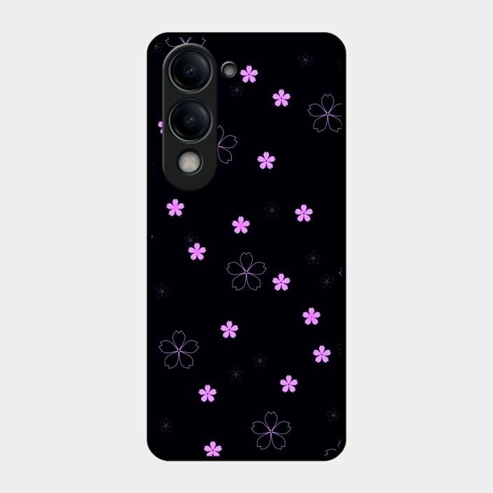 Floral Night Glass Case Cover For Iqoo Z10 Lite