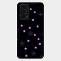 Floral Night Glass Case Cover For Iqoo Z5 5G
