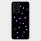 Floral Night Glass Case Cover For Iqoo Z5 5G