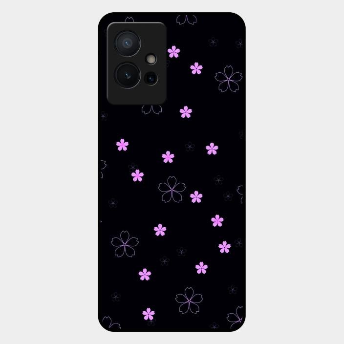Floral Night Glass Case Cover For Iqoo Z6 5G
