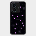 Floral Night Glass Case Cover For Iqoo Z6 Pro 5G