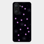 Floral Night Glass Case Cover For Iqoo Z9 Lite 5G