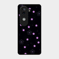 Floral Night Glass Case Cover For Iqoo Z9S 5G